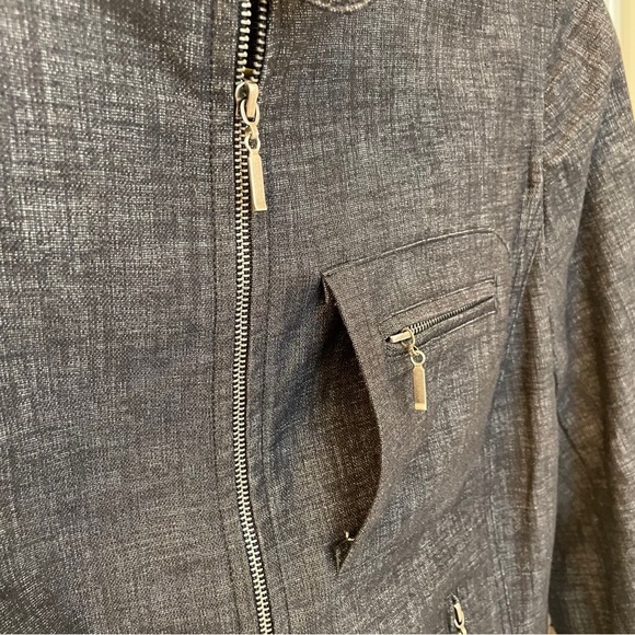 ELLIOTT LAUREN Black Denim Jacket - Picture 7 of 14